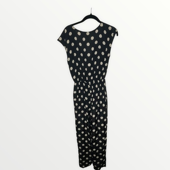 ANTHRO COREY LYNN CALTER Black White Polka Dot Jumpsuit, Size XS - Picture 10 of 11